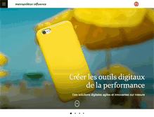 Tablet Screenshot of metropolitan-influence.com